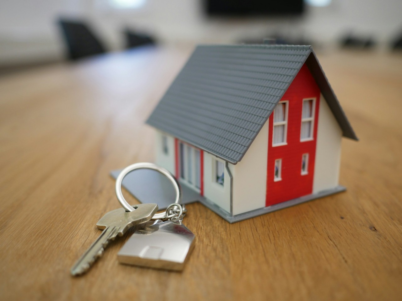 Home with key to left